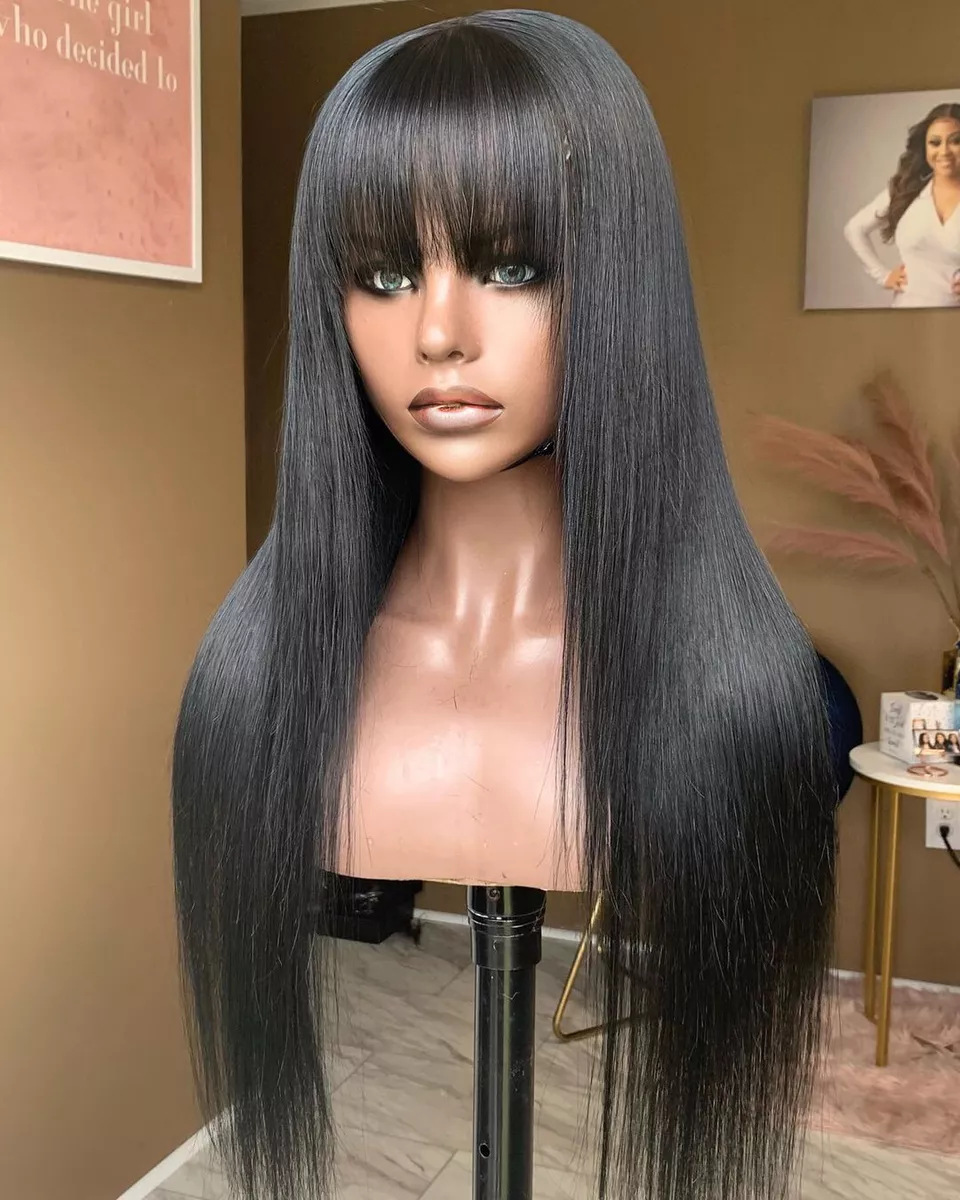 long black hair wig