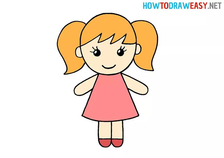 girl drawing for kids easy