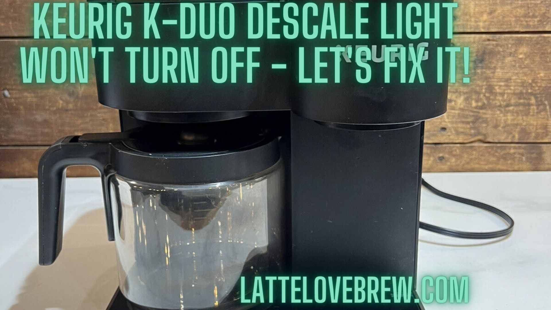 keurig k-duo descale reset