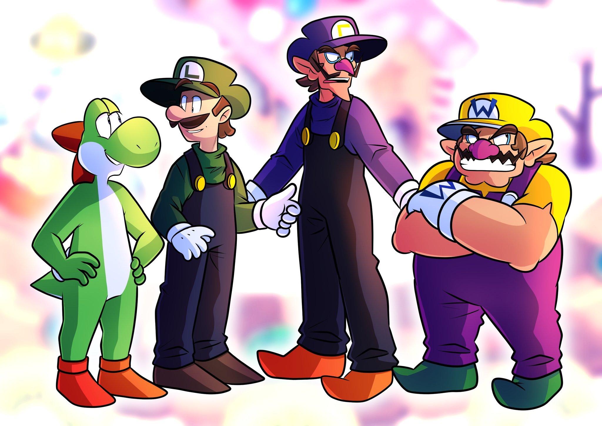 mario luigi wario waluigi