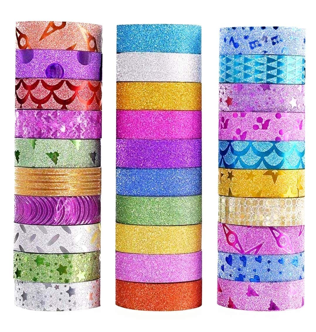 glitter colour tape