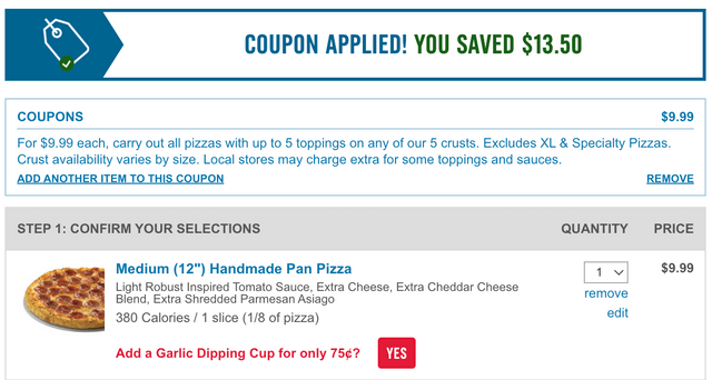 dominos pizza coupon code