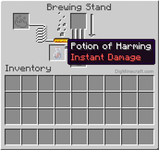 how to make harming potions