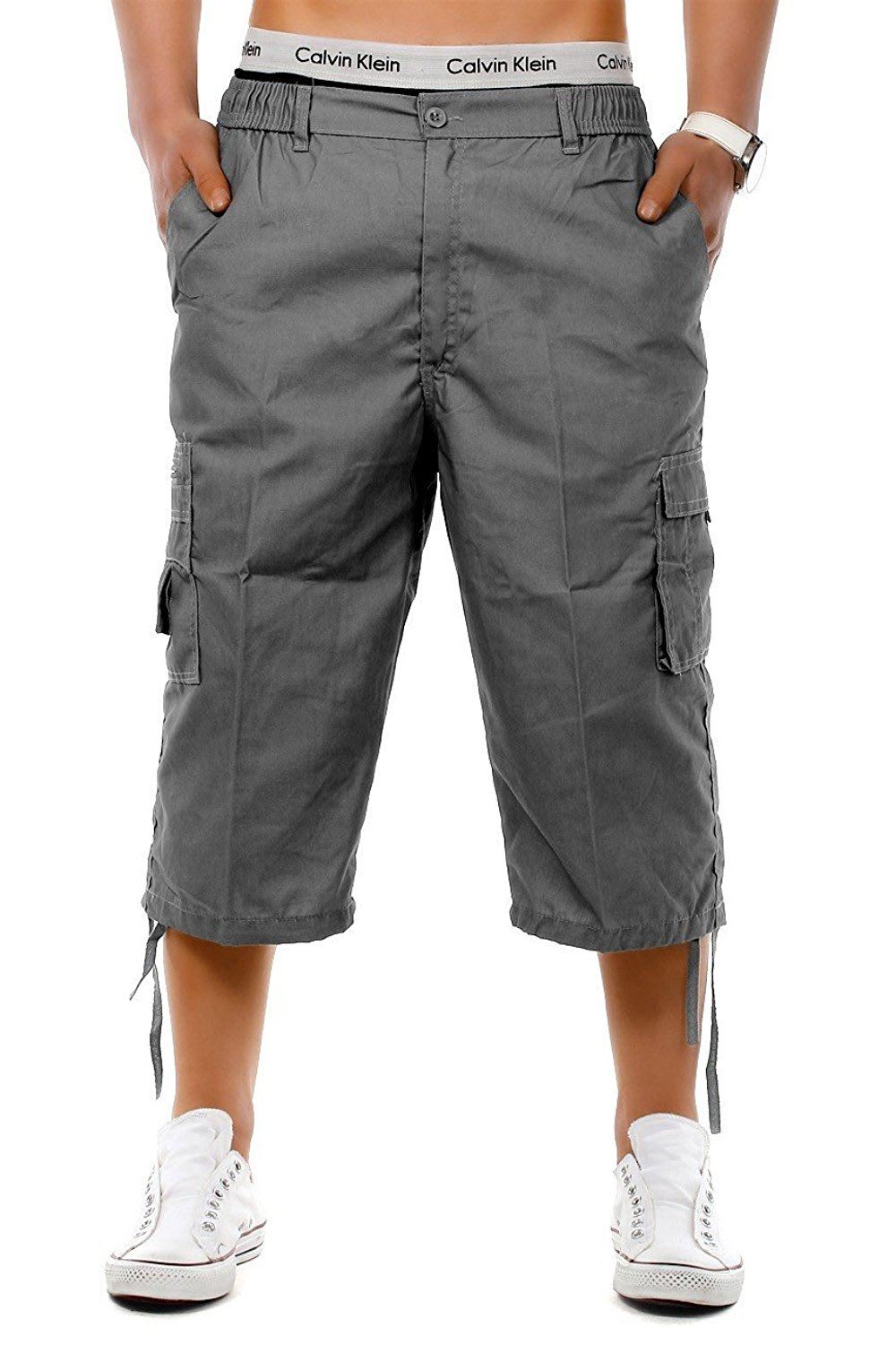 3 quarter shorts mens