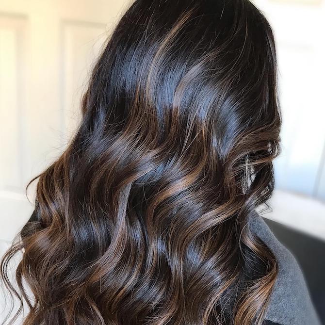 brown on brown balayage