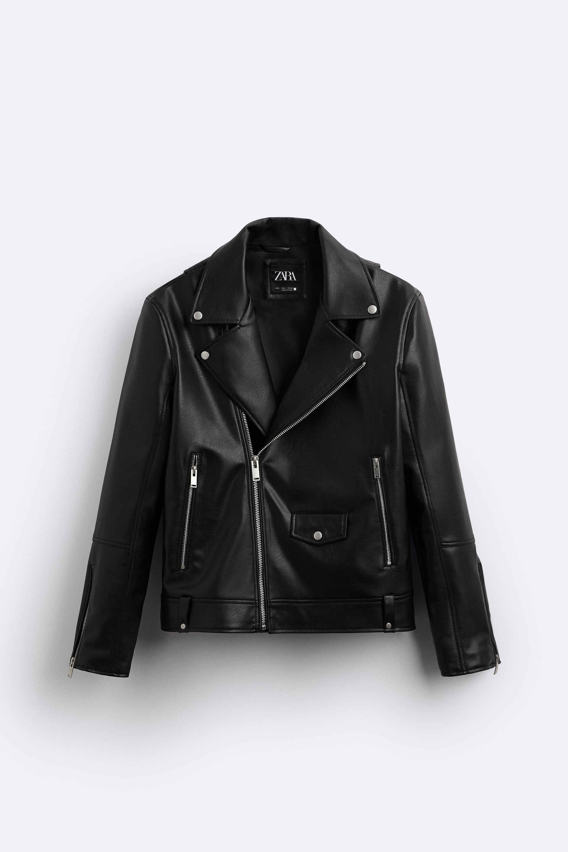 zara leather jacket