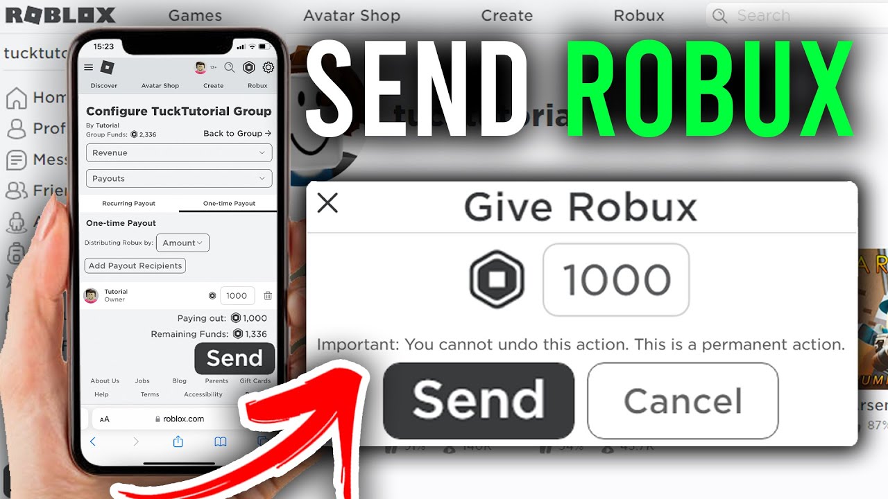 how to donate people robux