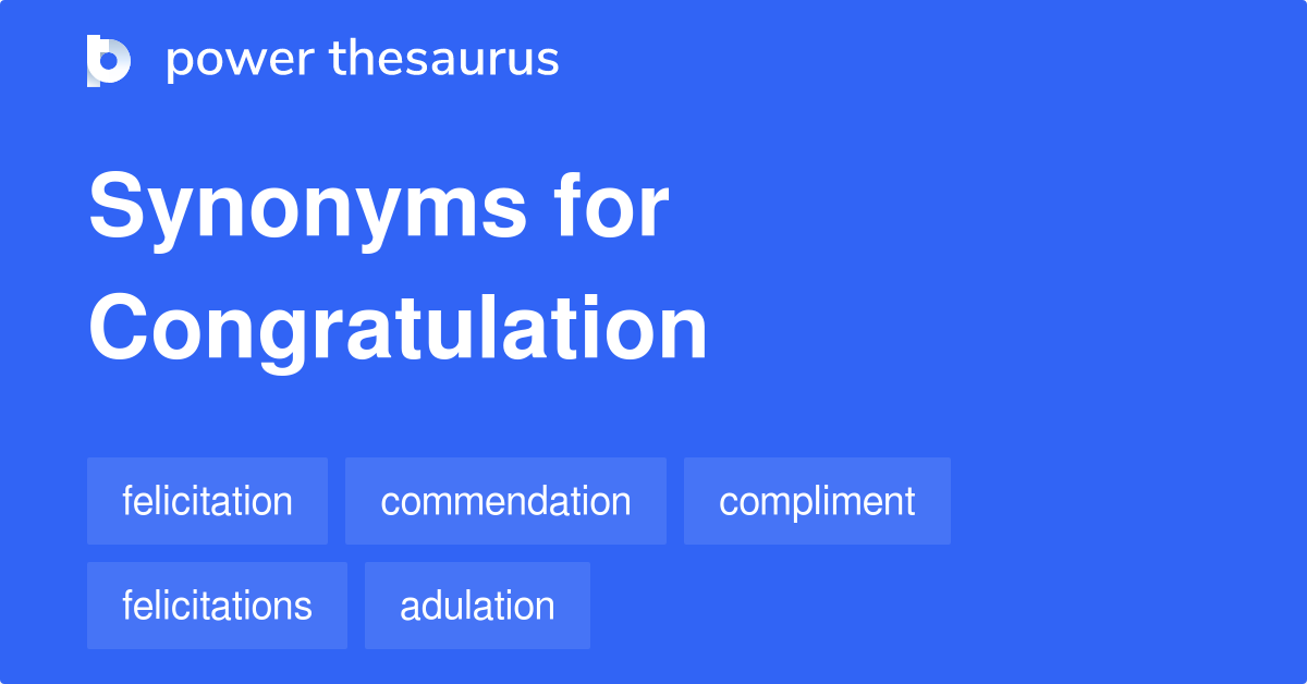 synonyms of congratulations