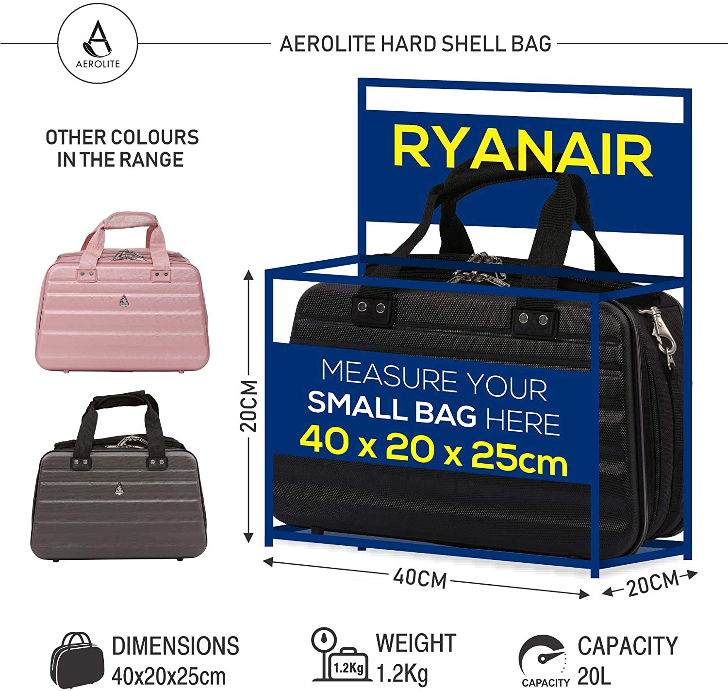 40x20x25cm cabin bag