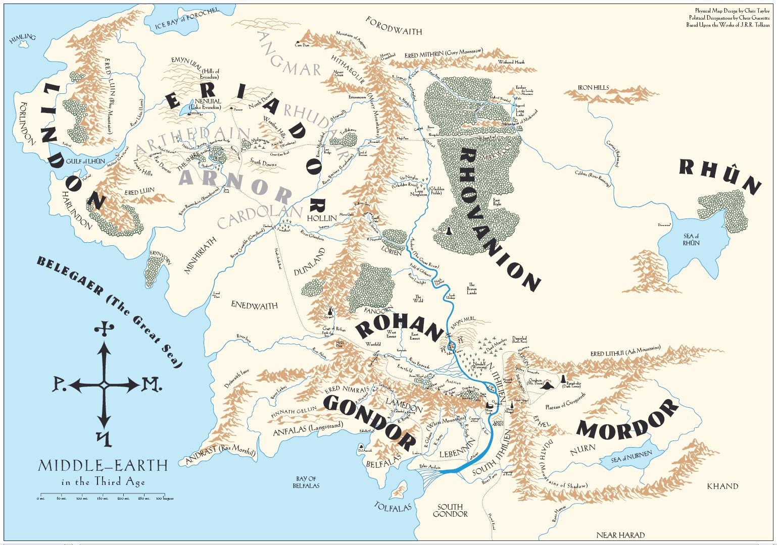 middle earth official map