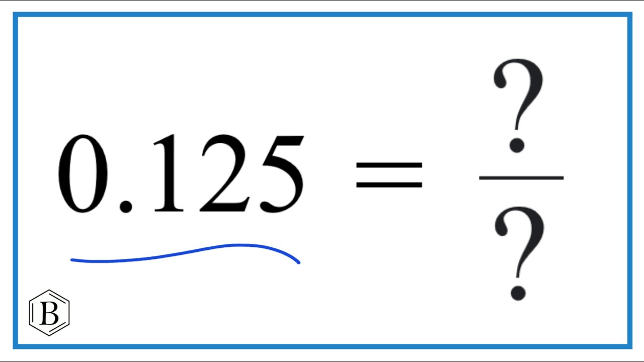 0.125 in fraction form