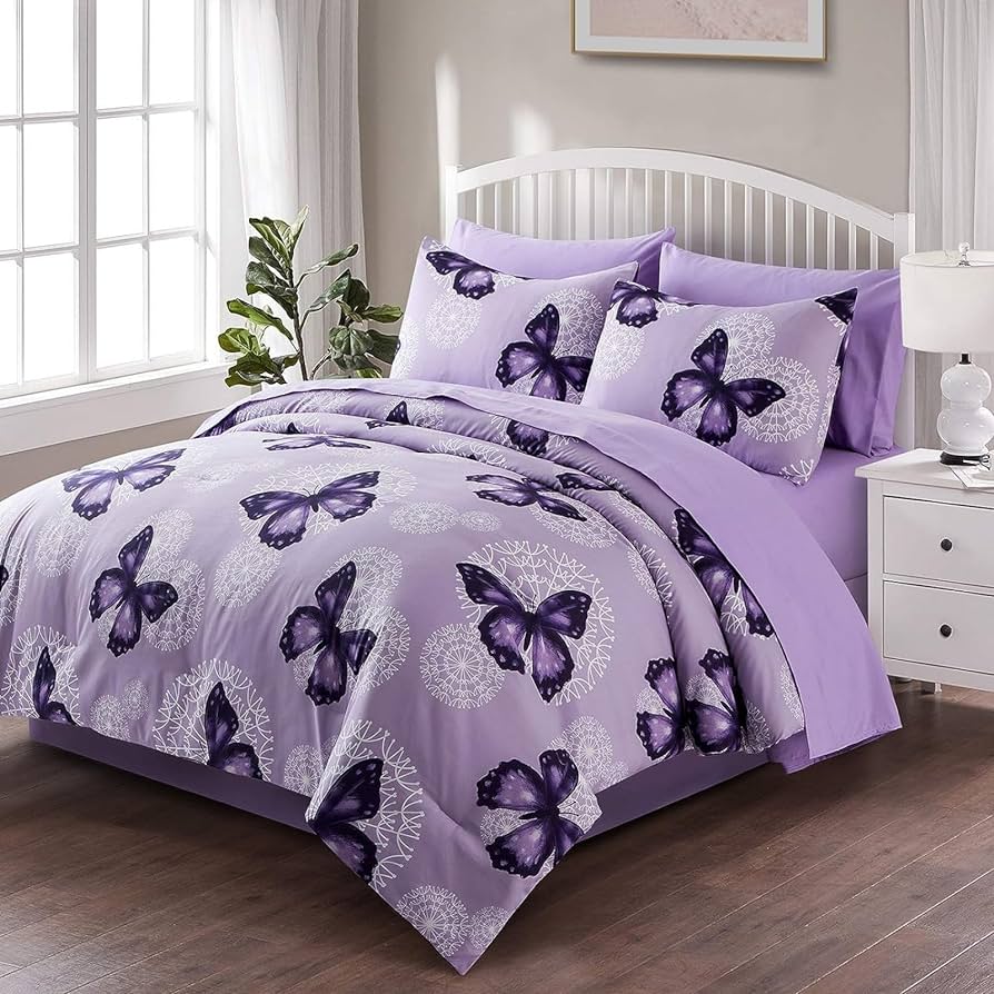 purple bed in a bag queen size