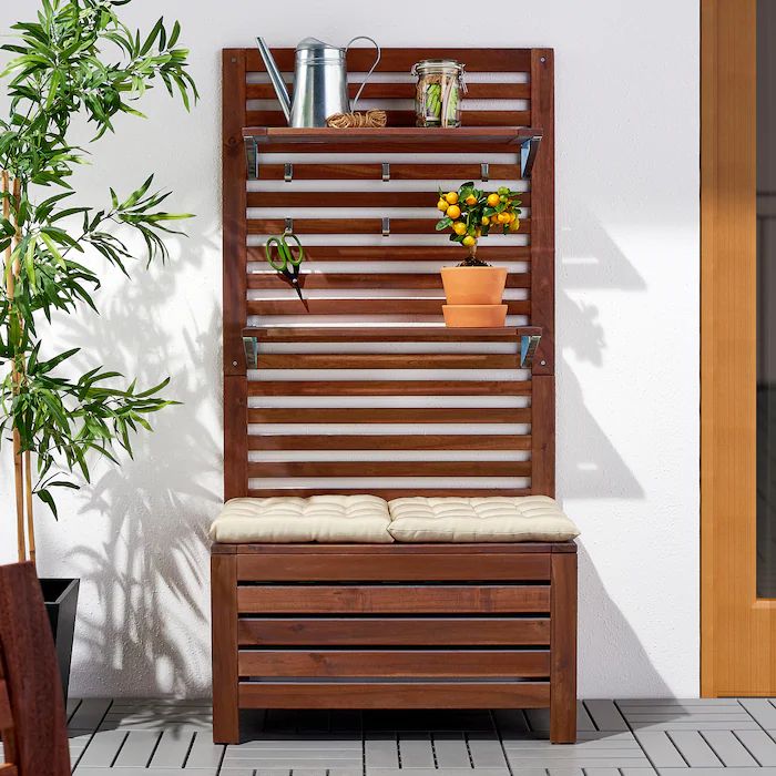 ikea outdoor storage bench