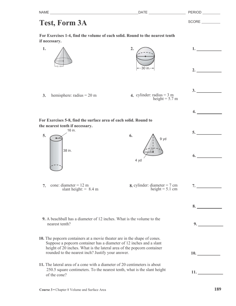 course 3 chapter 8 volume and surface area