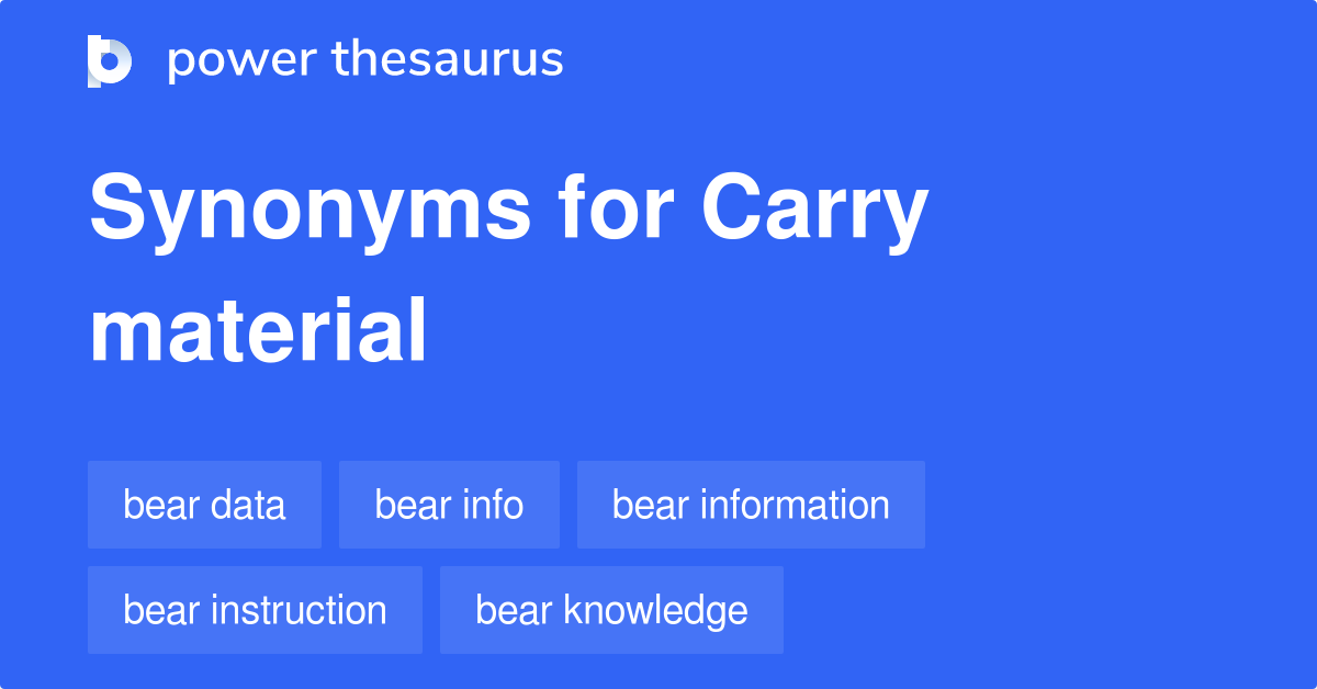 carry synonym