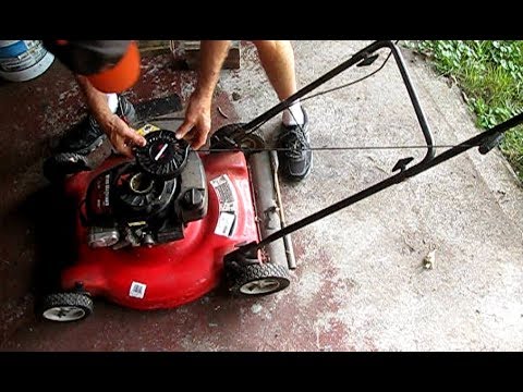 lawn mower starter cord replacement