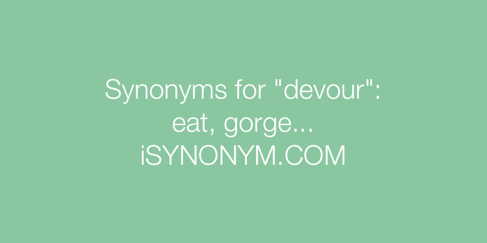 devour synonym