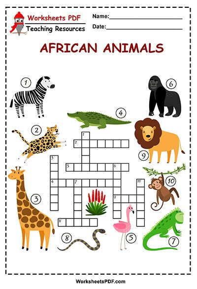 african animal crossword clue