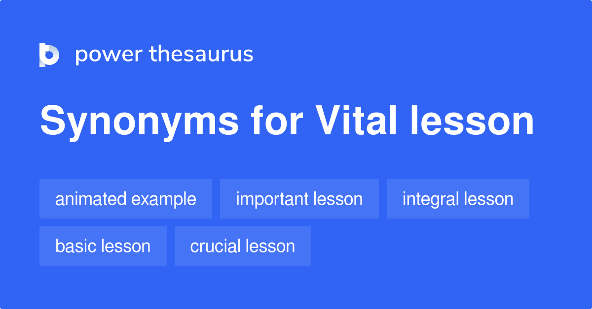 lessons synonym