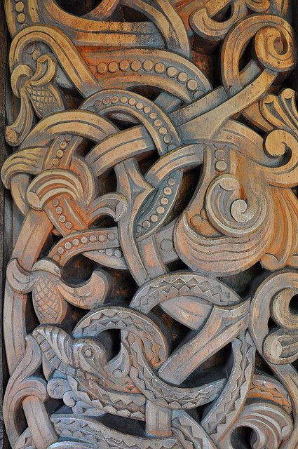 norse wood carving