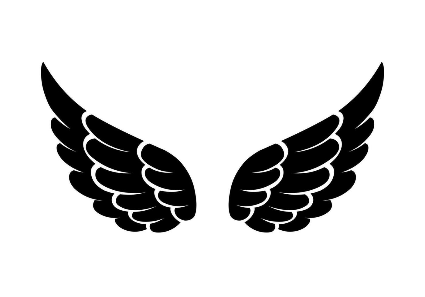 angel wings vector