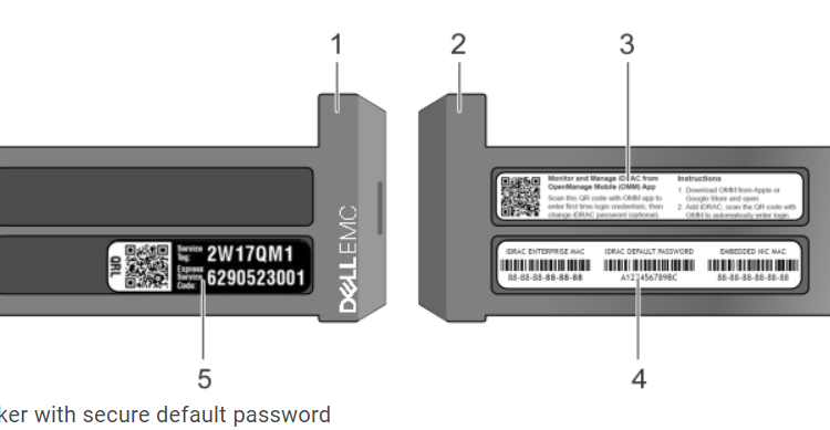 default idrac password