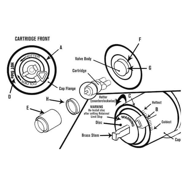 delta shower handle parts