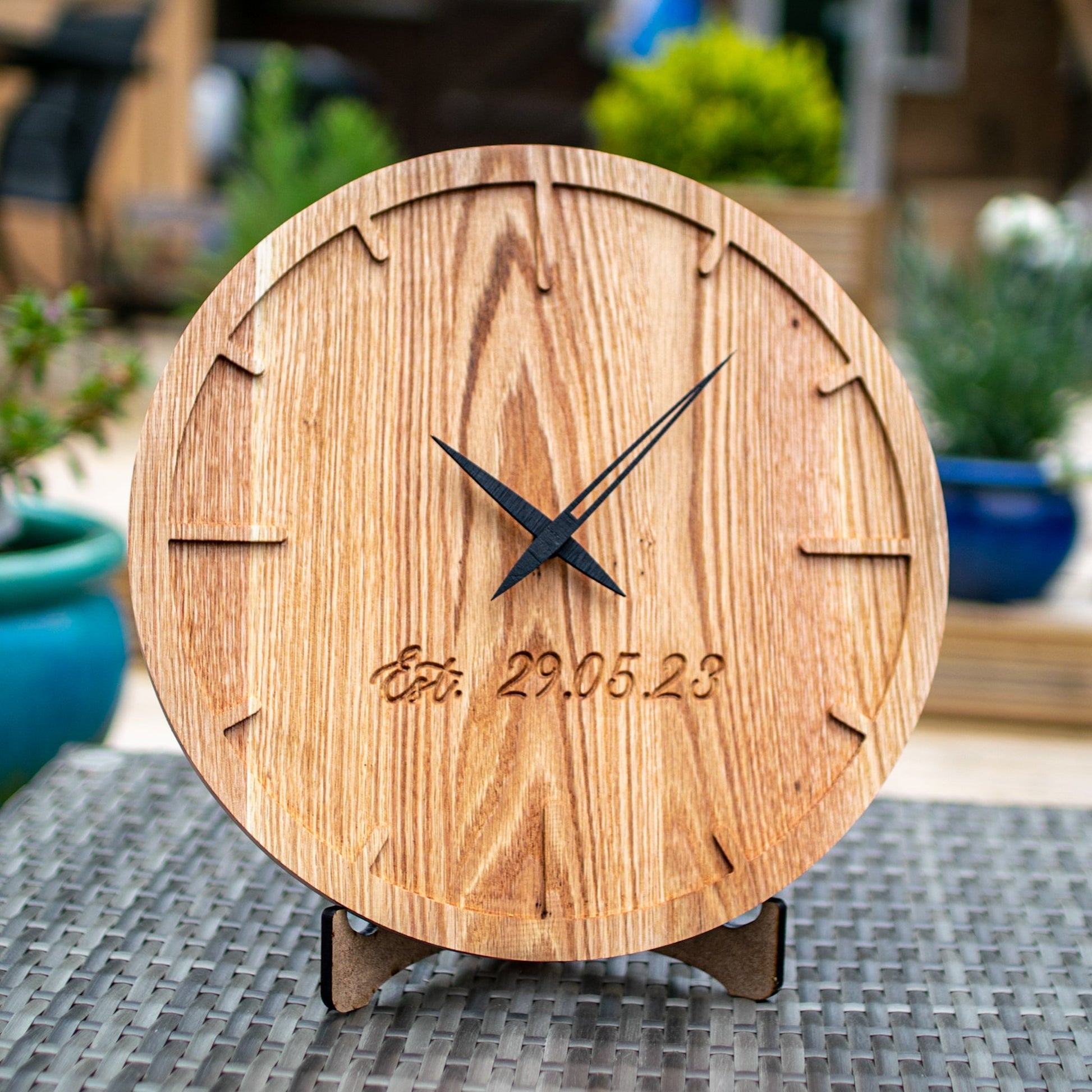 designer wooden wall clock