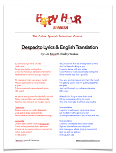 despacito spanish song lyrics in english