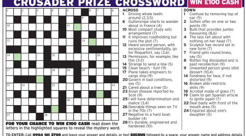 express crusader crossword answers