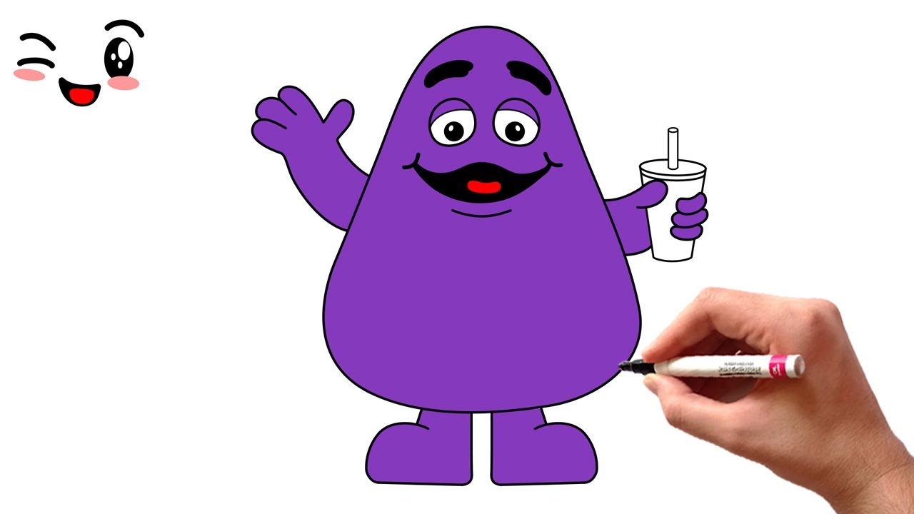 how to draw grimace