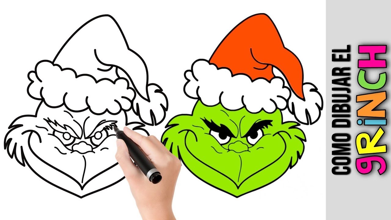 dibujar el grinch