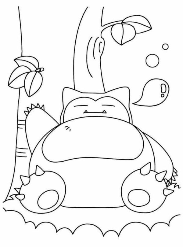 dibujo snorlax