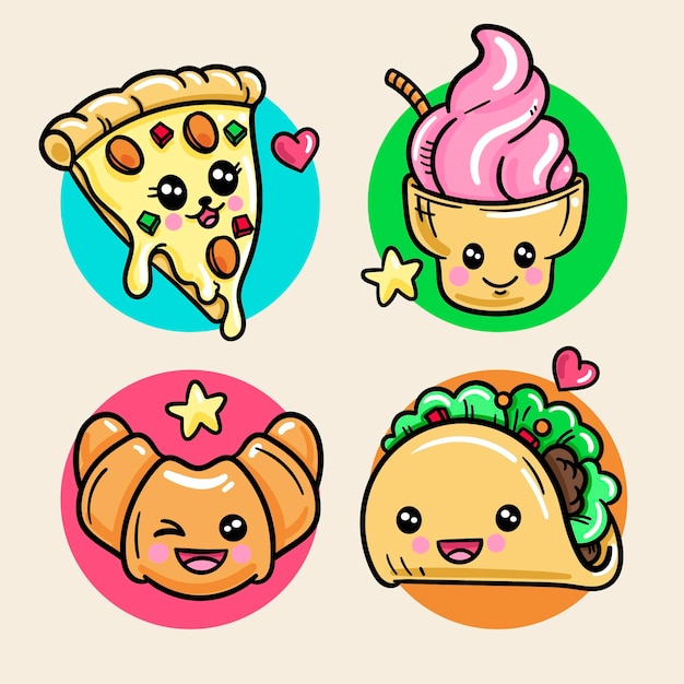 dibujos kawaii de comida