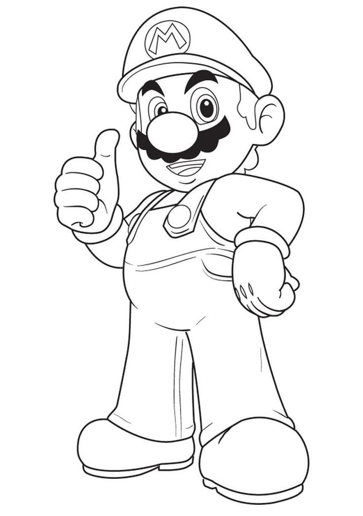 dibujos para dibujar de mario bros