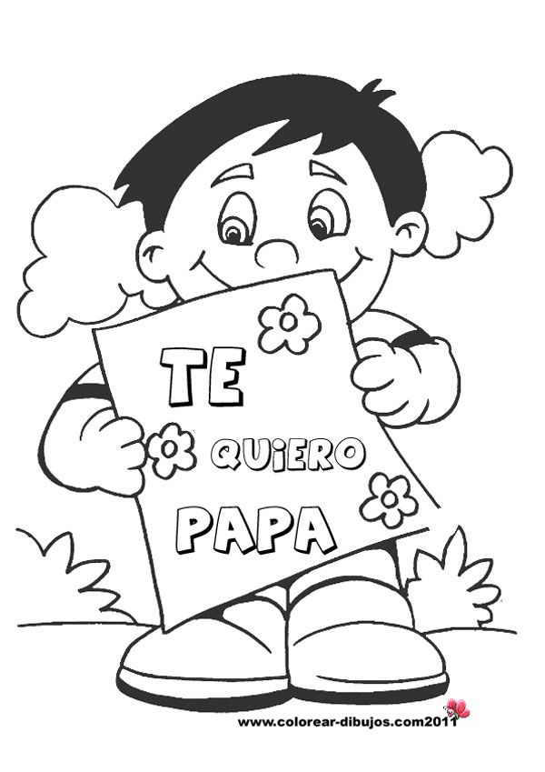 dibujos para imprimir dia del padre