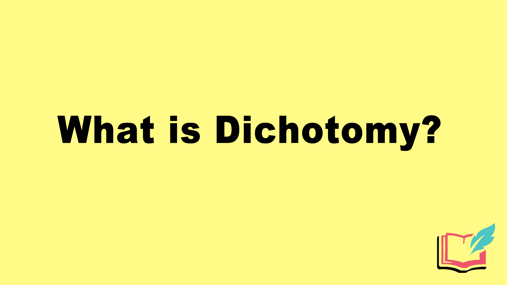 dichotomy meaning in telugu