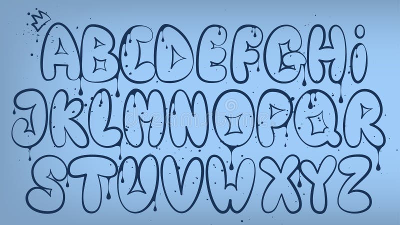 different types of bubble letters