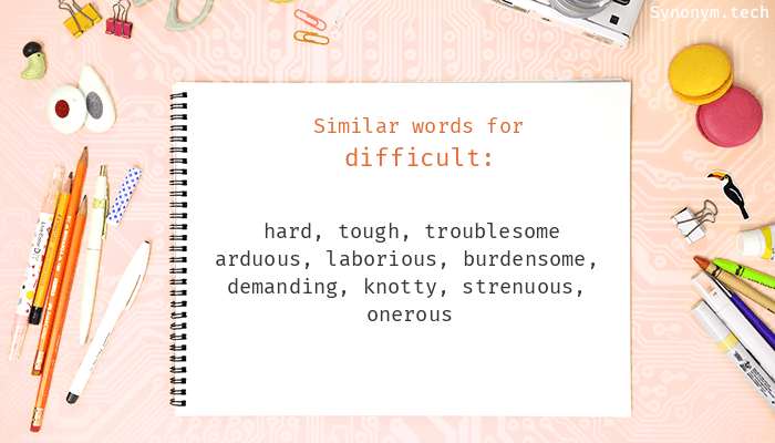 difficultly synonym