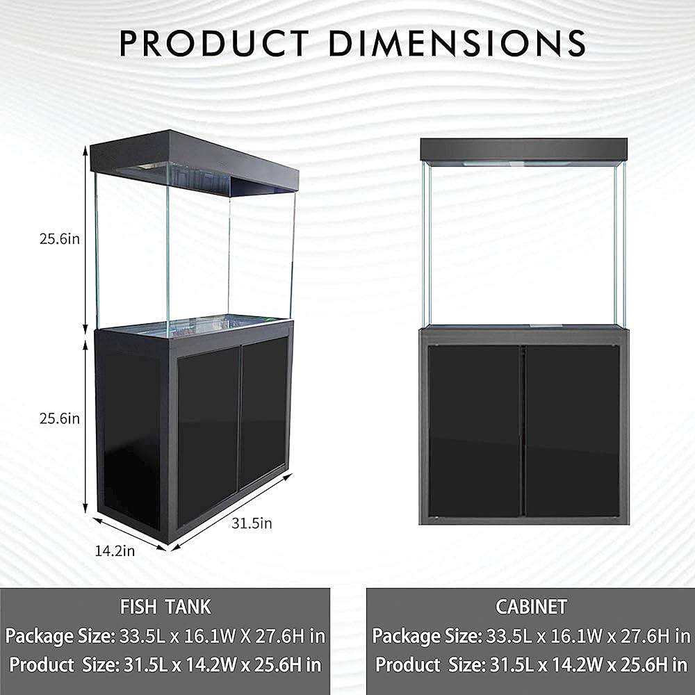 dimensions of 50 gallon fish tank