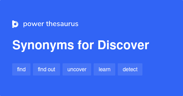 discover synonyms in english