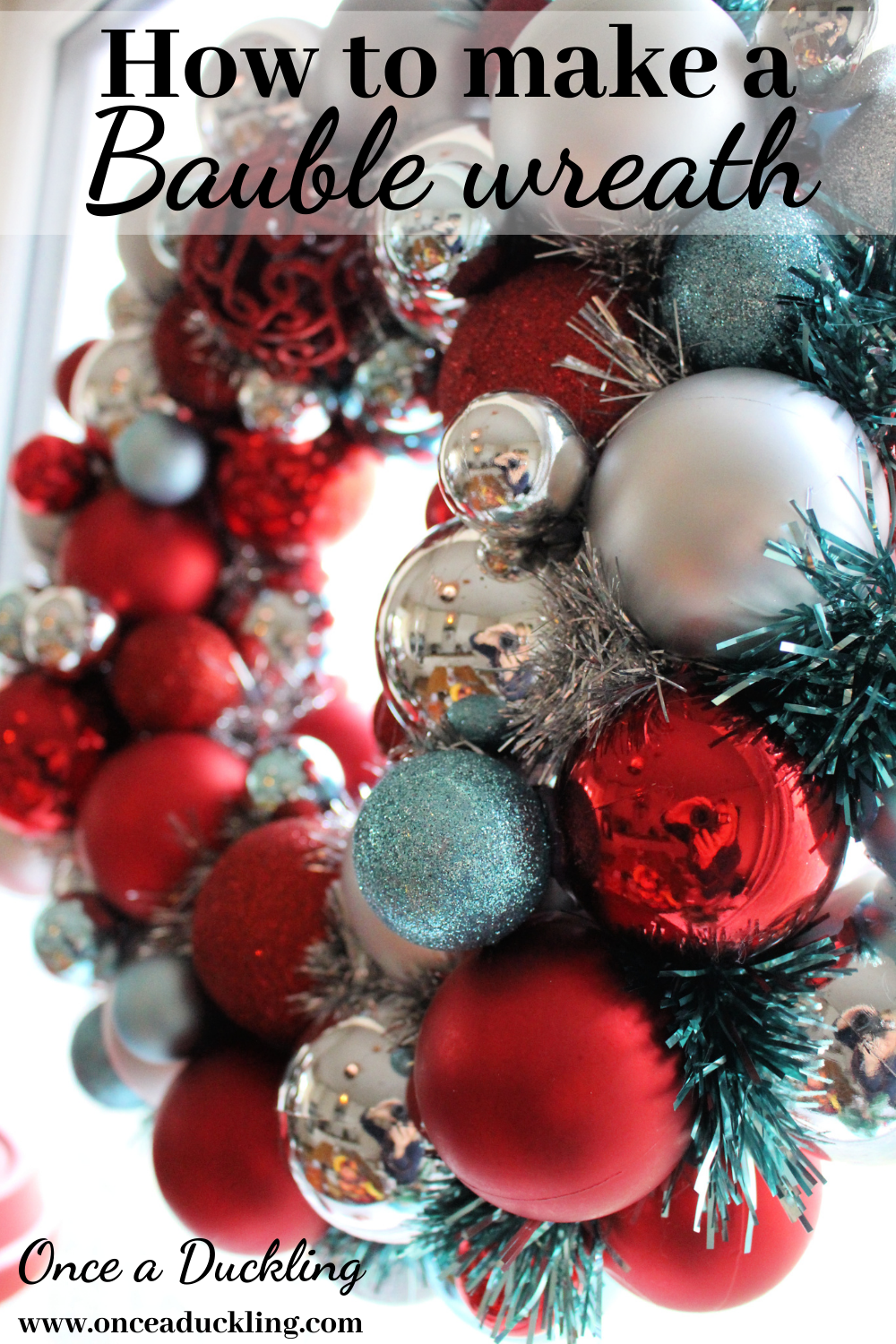 diy bauble wreath