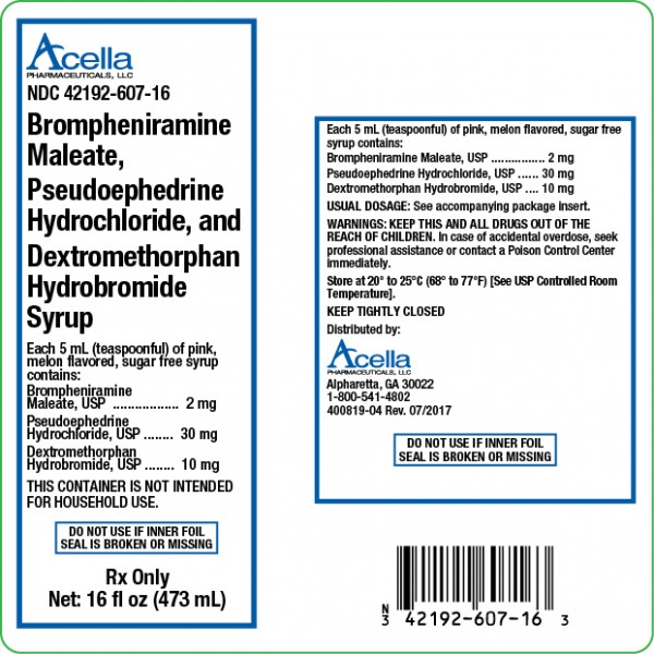 does bromphen pse dm have acetaminophen