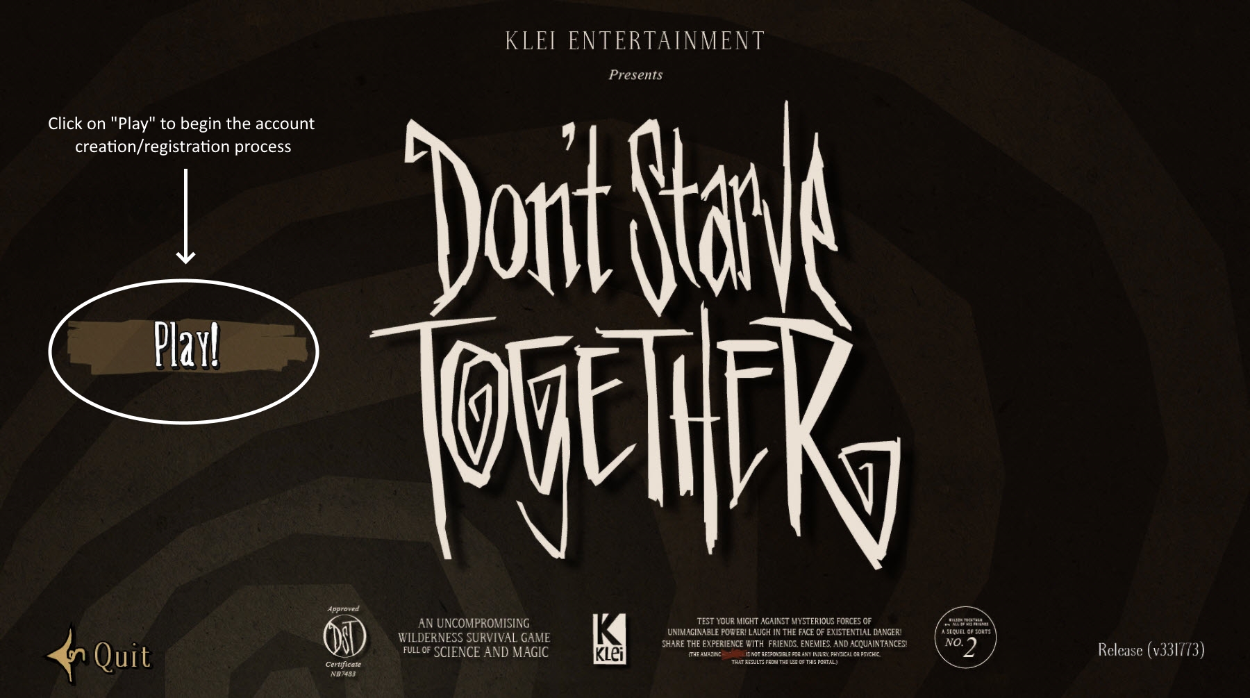 don t starve together create account