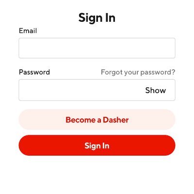 doordash dasher login