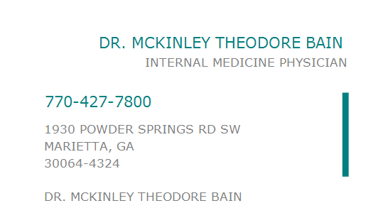 dr mckinley bain