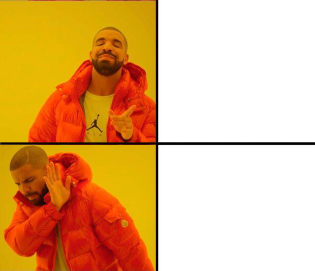 drake yes no meme