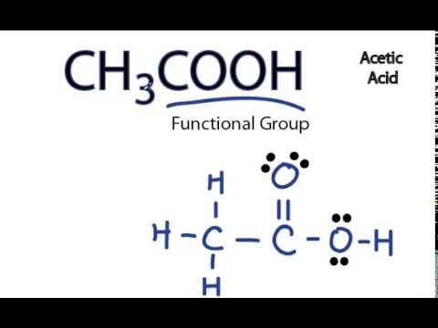 draw the lewis structure for acetic acid