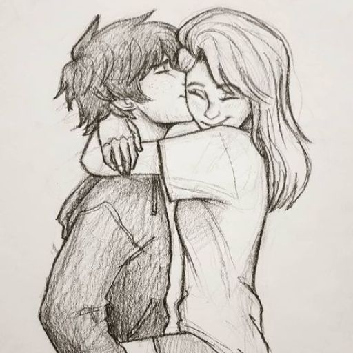drawing of couples