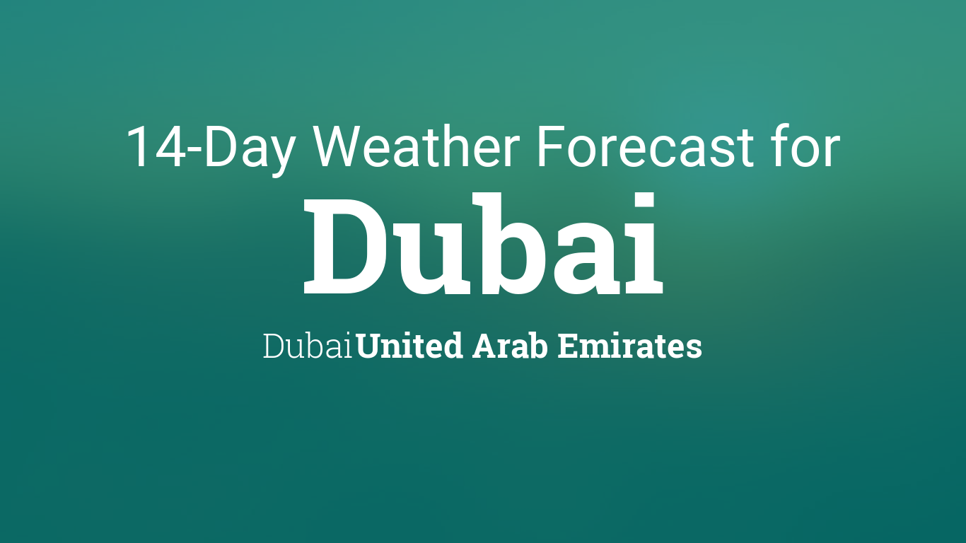 dubai forecast 15 days